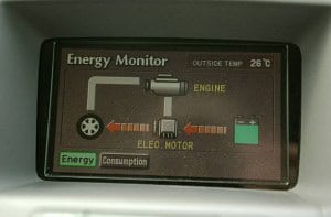 Energy Monitor Display Showing Engine And Motor Status. | Instacart Food Delivery