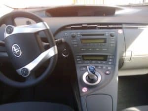 Interior View Of A Car Dashboard And Steering Wheel For Uber &Amp; Lyft Drivers Drivers.